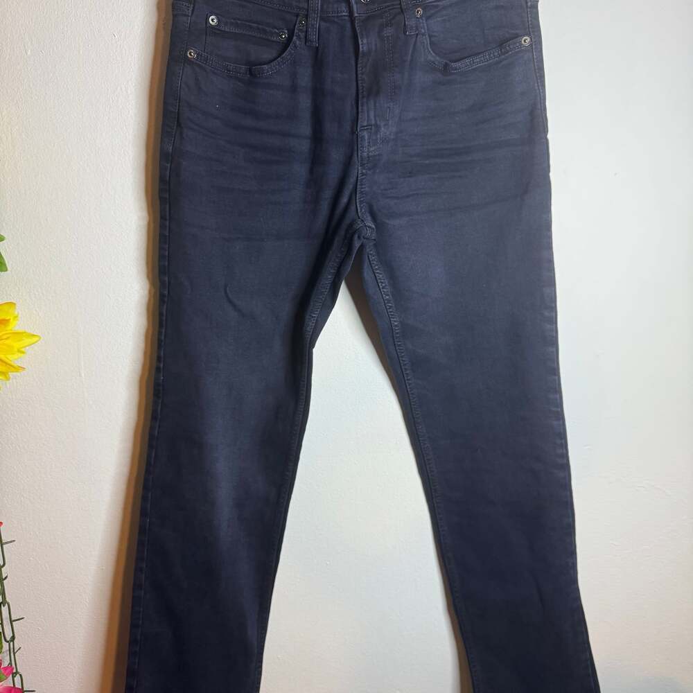 Goodfellow & Co Men's Slim Straight Total Flex Jeans in Washed Black 30wX32L